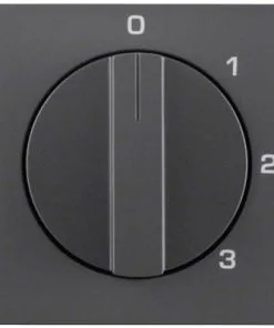 BERKER K1 Centraalplaat 3-standenschakelaar Antraciet