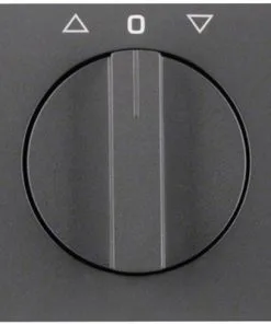 BERKER K1 Centraalplaat Jaloezieschakelaar Antraciet