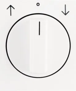 BERKER S1 Centraalplaat Voor Jaloezieschakelaar Polarwit Glans