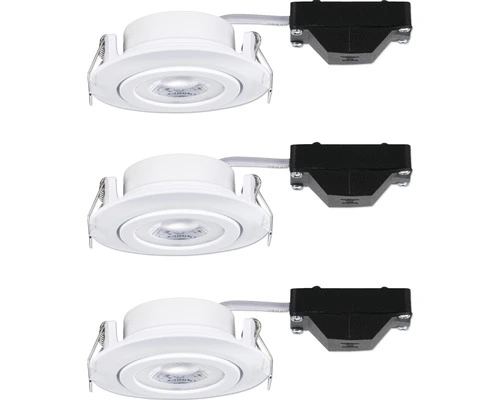 PAULMANN LED Inbouwspot Set Ø 82 Mm 3-traps Dimbaar Wit, 3 Stuks 4 PAULMANN LED Inbouwspot Set Ø 82 Mm 3-traps Dimbaar Wit, 3 Stuks - Afbeelding 4