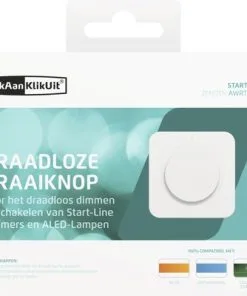 KLIKAANKLIKUIT® Draadloze Draaiknop Voor Dimmers AWRT-1000 11 KLIKAANKLIKUIT® Draadloze Draaiknop Voor Dimmers AWRT-1000 -Binnenverlichting Verkoopwinkel DV 8 10273887 03 4c NL 20200318051756
