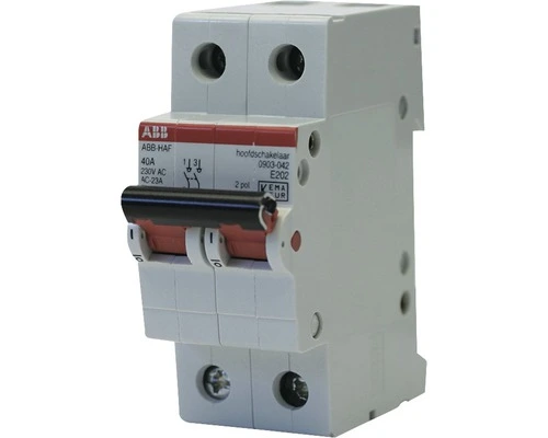 ABB Hoofdschakelaar 2-polig 40A 1 ABB Hoofdschakelaar 2-polig 40A