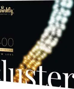 TWINKLY Smart Feestverlichting Cluster LED Verlichting 400 Lampjes Koelwit/warmwit/amber