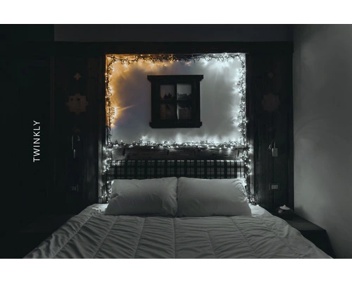 TWINKLY Smart Feestverlichting Cluster LED Verlichting 400 Lampjes Koelwit/warmwit/amber 2 TWINKLY Smart Feestverlichting Cluster LED Verlichting 400 Lampjes Koelwit/warmwit/amber - Afbeelding 2