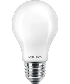 PHILIPS LED-lamp E27/8,5W Peervorm Mat Warmwit
