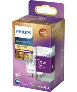 PHILIPS LED-lamp GU5.3/5W Reflectorvorm Helder Warmwit WarmGlow -Binnenverlichting Verkoopwinkel DV 8 10300009 03 4c DE 20200630054650