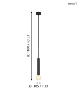 EGLO Hanglamp Cortenova Zwart -Binnenverlichting Verkoopwinkel DV 8 10300199 05 4c DE 20210125214656