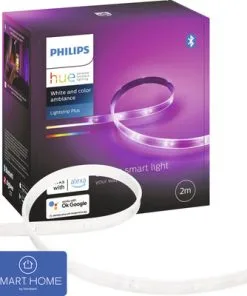 PHILIPS Hue White And Color Ambiance LED-strip Lightstrip Plus V4 Basisset, 2 M