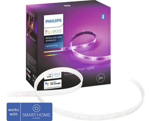 PHILIPS Hue White And Color Ambiance LED-strip Lightstrip Plus V4 Basisset, 2 M 1 PHILIPS Hue White And Color Ambiance LED-strip Lightstrip Plus V4 Basisset, 2 M