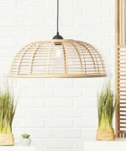 BRILLIANT Hanglamp Crosstown Ø 56 Cm Bamboe Natuur