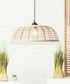 BRILLIANT Hanglamp Crosstown Ø 47 Cm Bamboe Natuur