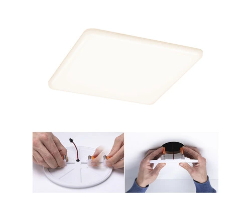 PAULMANN LED Inbouwspot VariFit Veluna 185x185 Mm IP44 Satijn 5 PAULMANN LED Inbouwspot VariFit Veluna 185x185 Mm IP44 Satijn - Afbeelding 5