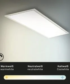 BRILONER LED-paneel Piatto 7167-015 100x25 Cm CCT Zwart -Binnenverlichting Verkoopwinkel DV 8 10314429 03 4c DE 20201213224657
