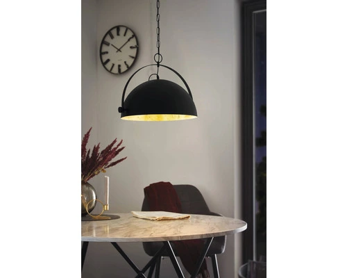 EGLO Hanglamp Covaleda 1 Zwart/goud 1 EGLO Hanglamp Covaleda 1 Zwart/goud