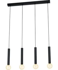 EGLO Hanglamp Cortenova 4-lichts Zwart