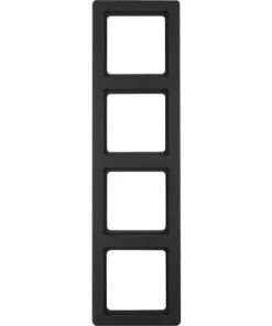 BERKER Q1 Afdekraam 4-voudig Antraciet