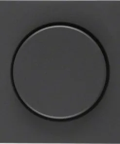 BERKER Q1 Afdekplaat Met Dimmerknop Antraciet