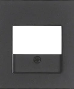 BERKER Q1 Afdekplaat TAE/UAE/USB Antraciet