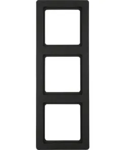 BERKER Q1 Afdekraam 3-voudig Antraciet