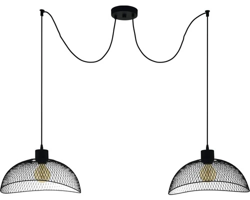 EGLO Hanglamp Pompeya 2-lichts Zwart 1 EGLO Hanglamp Pompeya 2-lichts Zwart