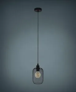 EGLO Hanglamp Wrington Ø 15 Cm Zwart