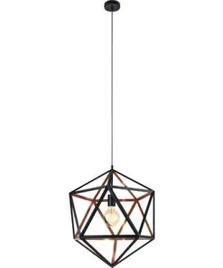 EGLO Hanglamp Embleton 1 Ø 46 Cm Zwart/koper