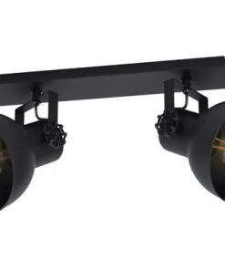 EGLO Opbouwspot Barnstaple 1 2-lichts Zwart