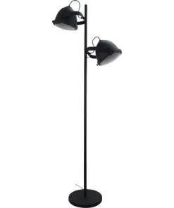 CHERICONI Vloerlamp Nero 2-lichts Zwart/glas -Binnenverlichting Verkoopwinkel DV 8 10326969 05 4c NL 20201224202501