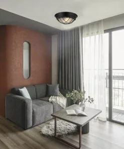 CHERICONI Plafonniere Nero Ø 28 Cm Zwart