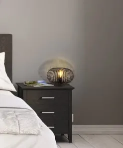 CHERICONI Tafellamp Curvato Ø 30 Cm Zwart