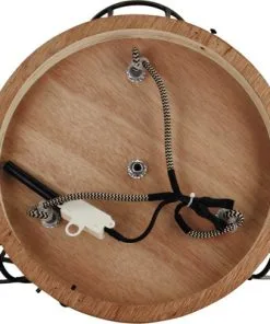 CHERICONI Plafondspot Aperto 3-lichts Zwart/hout -Binnenverlichting Verkoopwinkel DV 8 10326978 04 4c NL 20201224204809