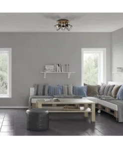 CHERICONI Plafondspot Aperto 3-lichts Zwart/hout -Binnenverlichting Verkoopwinkel DV 8 10326978 09 4c DE 20211006091656