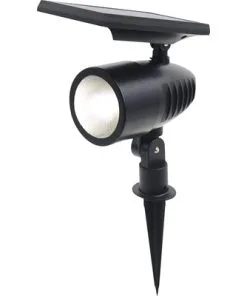 LED Solar Buitenlamp Op Spies 35 Cm Zwart