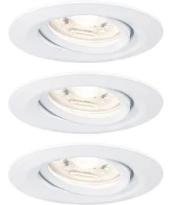 PAULMANN LED Inbouwspot Set Nova Mini Ø 66 Mm Wit, 3 Stuks