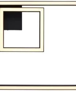 BRILLIANT LED Plafondlamp Quon 2-lichts 40x40 Cm Zwart -Binnenverlichting Verkoopwinkel DV 8 10357059 03 4c CZ 20201113051752