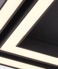 BRILLIANT LED Plafondlamp Quon 2-lichts 40x40 Cm Zwart -Binnenverlichting Verkoopwinkel DV 8 10357059 04 4c CZ 20201113051752