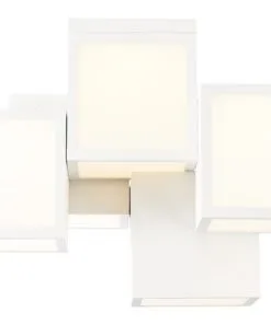 BRILLIANT LED Plafondlamp Cubix 5-lichts Wit