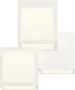 BRILLIANT LED Plafondlamp Cubix 3-lichts Wit