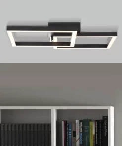 BRILLIANT LED Plafondlamp Kjorn 2-lichts 50x50 Cm Zwart -Binnenverlichting Verkoopwinkel DV 8 10385488 05 4c AT 20210907063022
