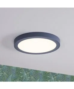 PAULMANN LED Plafonniere Abia Ø 30 Cm Grijsblauw