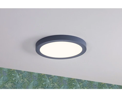 PAULMANN LED Plafonniere Abia Ø 30 Cm Grijsblauw 1 PAULMANN LED Plafonniere Abia Ø 30 Cm Grijsblauw