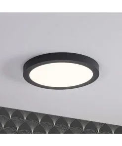 PAULMANN LED Plafonniere Abia Ø 30 Cm Donkergrijs