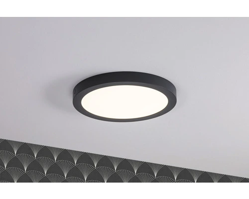 PAULMANN LED Plafonniere Abia Ø 30 Cm Donkergrijs 1 PAULMANN LED Plafonniere Abia Ø 30 Cm Donkergrijs