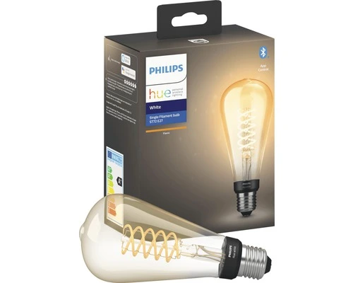 PHILIPS Hue White LED Filament Lamp E27/7W ST72 4 PHILIPS Hue White LED Filament Lamp E27/7W ST72 - Afbeelding 4