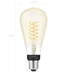 PHILIPS Hue White LED Filament Lamp E27/7W ST72 17 PHILIPS Hue White LED Filament Lamp E27/7W ST72 -Binnenverlichting Verkoopwinkel DV 8 10391824 03 4c RO 20220519111751