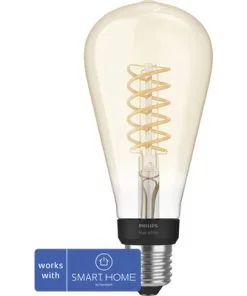 PHILIPS Hue White LED Filament Lamp E27/7W ST72