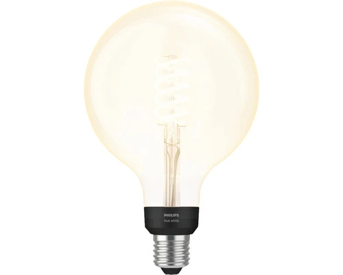PHILIPS Hue White LED Filament Lamp E27/7W G125 2 PHILIPS Hue White LED Filament Lamp E27/7W G125 - Afbeelding 2