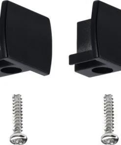 PAULMANN URail Eindstuk Zwart Mat, 2 Stuks