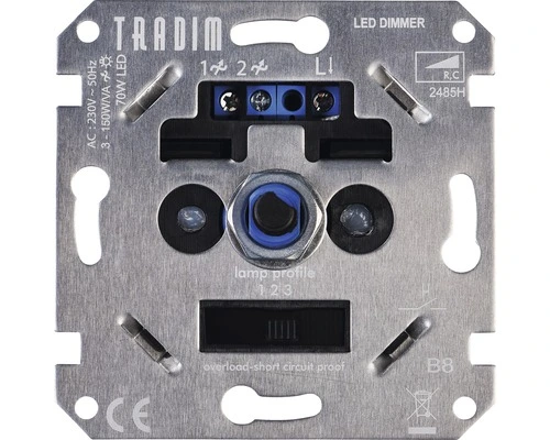 TRADIM Inbouw LED Dimmer 2485H 3-100 W (R,C) 3 TRADIM Inbouw LED Dimmer 2485H 3-100 W (R,C) - Afbeelding 3