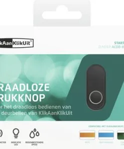 KLIKAANKLIKUIT® Draadloze Drukknop Voor Deurbellen ACDB-8000A Zwart 7 KLIKAANKLIKUIT® Draadloze Drukknop Voor Deurbellen ACDB-8000A Zwart -Binnenverlichting Verkoopwinkel DV 8 10403062 03 4c NL 20210221214658
